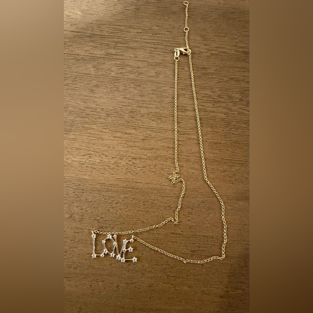 Elegant 'Love' Pendant Necklace